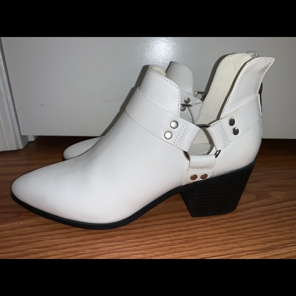 White Ankle Booties